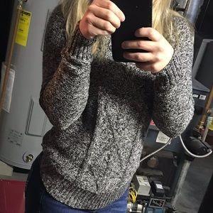 Black and white sweater